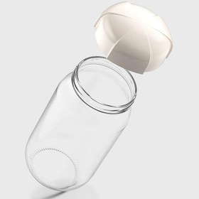 Resim Renga Rhea 1000 Ml Bej Kapaklı Cam Kavanoz 131012 Bej 