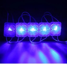 Resim Powermaster Pm-14713 12 Volt 2 Watt Mavi Yanıp Sönen Çakar 4333-3030 Modül Led 43x33x28mm 