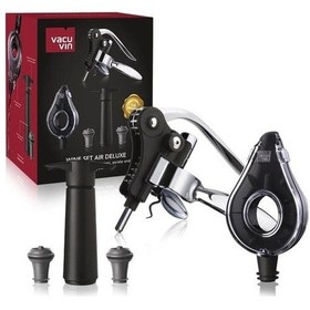 Resim Vacu Vin Air Deluxe Şarap Seti 5 Parça - Kutulu Çok Renkli 