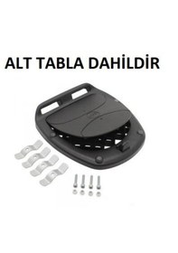 Resim Kappa K466n Motosiklet Arka Çanta 46lt Siyah - Kırmızı 