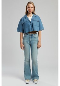 Resim Lee Cooper Loren 2 Kadın Jean Ceket Denim-20180 Denim 