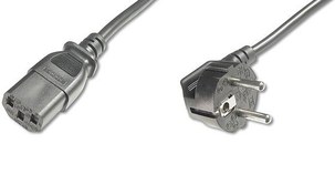 Resim BC-PWR-SCH-C13-025 Beek Güç Kablosu, Schuko-C13, 2,5 metre ,10A 250V, siyah renk, H05W F1.0x3 04+82 
