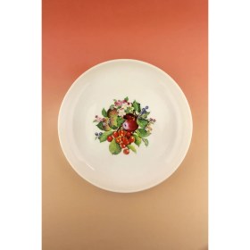 Resim Bursa Porselen Dekor Fruit Büyük Boy Porselen Salata Kasesi 