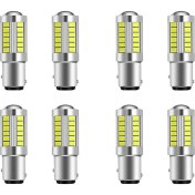Resim Gemstone 8x Süper Parlak LED 1157 LED LED Ampul P21/5W BAY15D LED 33SMD 5730 Yonga Seti (Yurt Dışından) 