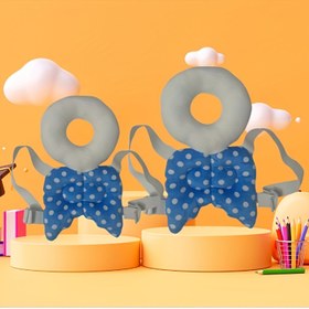 Resim 1 adet Yaratıcı Melek Başlık Kolu - Gençlerin Yatağı için Yumuşak Mavi Polyester Yastık, Noel ve Doğum Günü Hediyesi, Şenlikli Tatil Dekor Aksesuarı, Gençlerin Yatağı Aksesuarı | Eğlenceli Tasarım | Dayanıklı Kumaş 