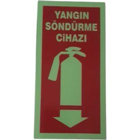 Resim Yangın Söndürme Cihazı Uyarı Levhası 