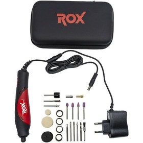 Resim Rox 0093 Mini Hobi Gravür Makinası 25 Parça Aksesuarlı 