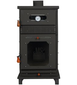 Resim Manuel Fanlı Fırınlı Odunlu 3 Camlı Şömine Tipi Pelet Soba 