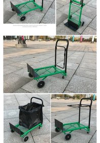 Resim Staxx 100kg Katlanabilir Koli Yük Paket Taşıma El Arabası 