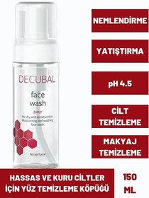 Resim Decubal face wash hassas ve kuru ciltler için yüz temizleme köpüğü 150 ml 
