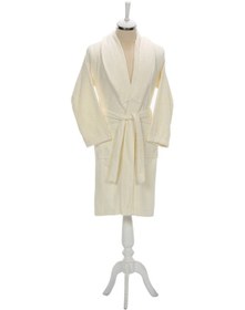 Resim Özdilek Trendy Şal Yaka Bornoz Krem Xl Beden (Şalyaka) Krem 
