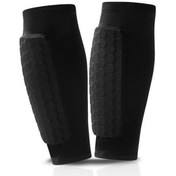 Resim Turuncu Gençlik Yetişkinler İçin 1 Adet Futbol Spor Tekmelik Elastik Nefes Sıkıştırma Tekmelik Petek Pedleri İle Darbeye Dayanıklı Anti-çarpışma Turuncu 