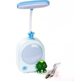 Resim MUKKO HOME Figürlü Temalı Şarj Edilebilir Masa Lambası - USB Şarjlı Çocuk Ders Lambası 