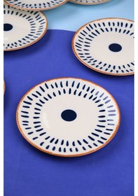 Resim Tabak Evi Porselen Spotty Pasta Tabağı 19,50cm Sp3 6 Kişilik 6 Parça Çok Renkli 