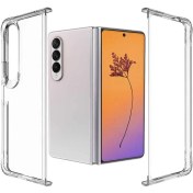 Resim Samsung Galaxy Z Fold4 Sert Pc Kapak Şeffaf Kristal Kılıf Gpack
