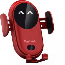 Resim Akıllı Kızılötesi Sensör Araç Kablosuz Şarj Cihazı Araç Tutucu Cep Telefonu Kablosuz Şarj Cihazı, Renk: Kırmızı - 