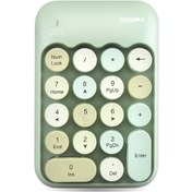 Resim Lemestar Mofii X910 Kablosuz 18 Tuşlu Sayısal Klavye - Taşınabilir Finans Ve Muhasebe Klavyesi Yeşil Karışık Renk 
