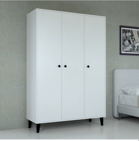 Resim Mobilique Selin Üç Kapaklı Raflı Gardrop 600-00-434 