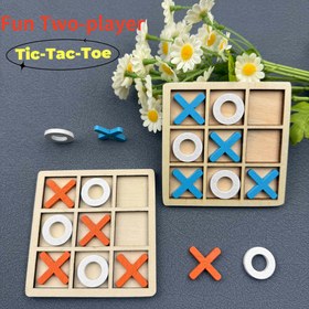 Resim Ahşap İki Oyunculu Masaüstü Etkileşimli XO Tic-Tac-Toe Mantık Oyunu - Fokus ve Eleştirel Düşünme Geliştirme, Aile Toplantıları, Partiler, Noel, Paskalya, Cadılar Bayramı için İdeal, Erkek ve Kızlar İçin Mükemmel Doğum Günü Hediyesi, Eğitici Oyun|Klasik Oyun Tasarımı|Kaliteli Ahşap Parçalar, Büyük Ahşap Tic-Tac-Toe Oyunu 