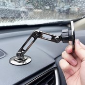 Resim 1 adet Evrensel Araba Telefon Tutucu, Manyetik Duvar Montajı ile Dönebilen Tasarım, Su Geçirmez PC Malzemesi, Tüm Akıllı Telefonlarla Uyumlu 