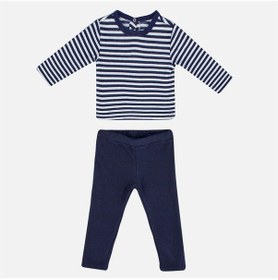 Resim Miespiga Çizgili Bebek Pijama Takımı (494039030) 