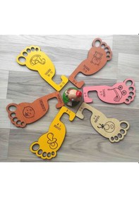 Resim Plakethome Bebek Dolabı Ayracı,Dolap Içi Ahşap Askılık Set,Dolap Düzenleyici 