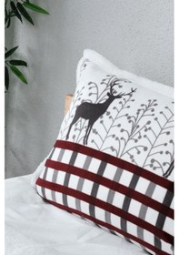 Resim Çift Kişilik Yorgan Seti Comforter 1 Yorgan + 2 Yastık Kılıfı Beyaz 