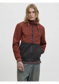 Resim Jack & Jones Jjerush Hood Bomber Noos Kırmızı Erkek Mont 12200208 Kırmızı 