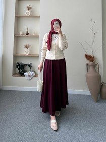 Resim OYSH KLOŞ ETEK - bordo / 1 