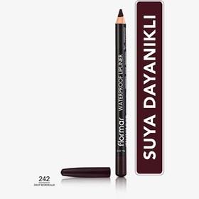 Resim Flormar Suya Dayanıklı ve Yoğun Pigmentli Mat Dudak Kalemi 242 Deep Bordeaux 