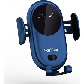 Resim 10w Qi Kablosuz Araç Şarj Cihazı Manyetik Montaj Tutucu F İphone 12 11 Pro Max Not Araba Otomatik Kızılötesi İndüksiyon Navigasyon Braketi Yeni 