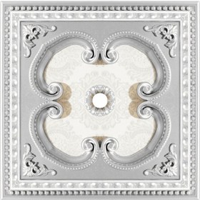 Resim Kare Gümüş Saray Tavan Göbek 60*60 cm 