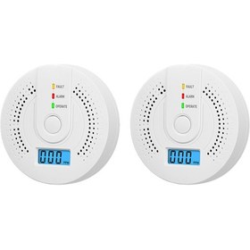 Resim Springsun Karbon Monoksit Algılayıcı, 85db Sesli Ve Görsel Alarm, Lcd Konsantrasyon Göstergesi, 24/7 Sürekli Koruma, 2 Adet Aa Pil Dahil Değil 