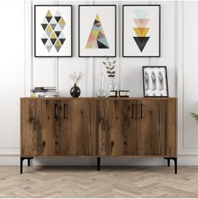 Resim Variant Mobilya Kiev 160cm Konsol - Ceviz / Ceviz 