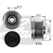 Resim GATES ALTERNATOR KASNAGI (RULMANLI) CLIO II KANGO MEGANE SCENIC 1.9DCI 1.9DTI LOGAN II 1.8 16V 2.0 16V (F9 