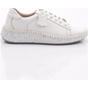 Resim Dgn P59 Kadin Bağcikli Sneaker Ayakkabi P59-1512-R0198 Beyaz 