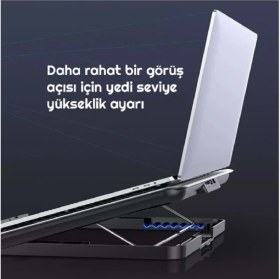 Resim Yenilzd Ice Coorel A18 Oyuncu Metalik Yüzey Notebook Laptop Soğutucu 