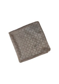 Resim Mim Eşarp Enba Jakarlı Geometrik Desenli Eşarp Açık Gold 