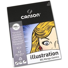 Resim Canson Illustration Çizim Defteri A3 250 G 12 Sayfa 
