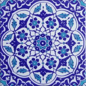 Resim Can Seramik 20*20 Cm Cç92 Kütahya Çini Karo 5' Li 1 Paket 