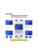 Resim 110v Backlight-din Rail Kwh Metre 1 Faz 2 Telli Lcd Dijital Ekran Güç Tüketimi Enerji Elektrik Kwh Sayacı Ac 110v-230v 50/60hz 