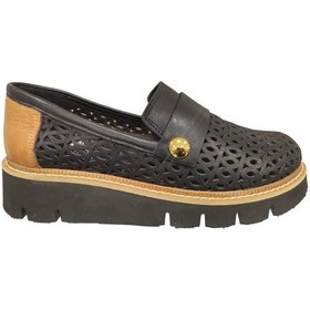 Resim Mammamia MAMMAMİA D24YA-3415 KALIN TABAN DERİ KADIN LOAFER AYAKKABI 