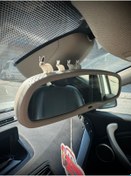 Resim 4 Parça Sevimli Tavşan Ailesi Dikiz Aynası Süsü - Ayna Süsü Araba Süsü Torpido Süsü Oto Aksesuar 