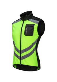 Resim Dolıty Rüzgar Geçirmez Bisiklet Yeleği Yansıtıcı Yeşil-m Yeşil 