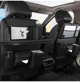 Resim Dashanshop Siyah Saklama Çantası: Koltuk Arkası Organizör Ve Mendillik 