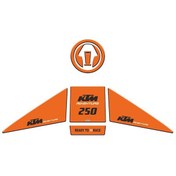 Resim Ktm 250 Adventure 2019 - 2022 Uyumlu Tank Pad Set 002 