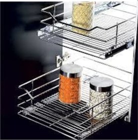 Resim Teleskopik Raylı Metal Lüks Çekmece Kiler Sepeti DÇ-2019 