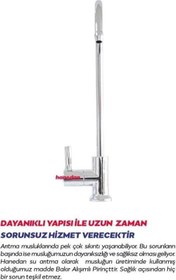 Resim Su Arıtma Cihazları Için Lüks Musluk Gümüş Renkli Arıtma Musluk 