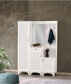 Resim Hayal Membran Askılıklı Portmanto 135x36x186cm Beyaz 