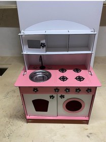 Resim 3 Mm Ahşap Oyuncak Mutfak 80X60 
